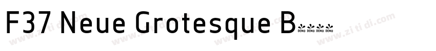 F37 Neue Grotesque B字体转换